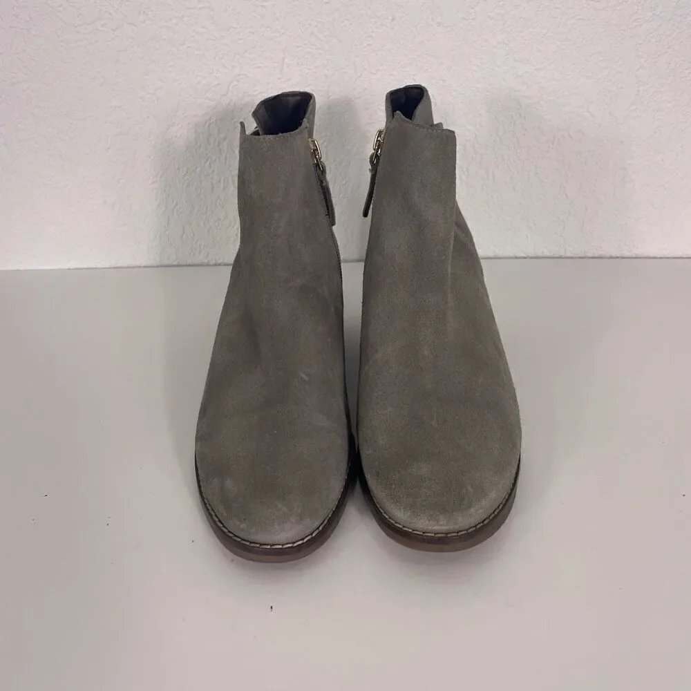Cole‎ Haan Grey Suede Ankle Booties Size 7.5